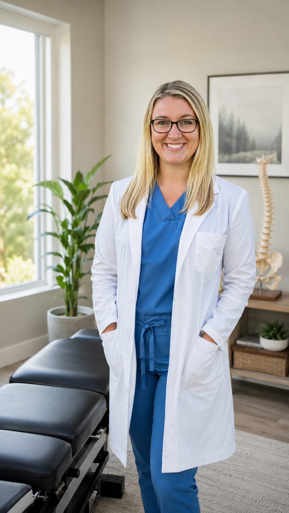Dr. Sarah Hix in her Bartow chiropractic office
